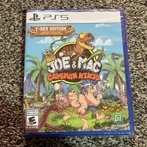 Joe & Mac: Caveman Ninja T-Rex Edition for PS5 - Blue